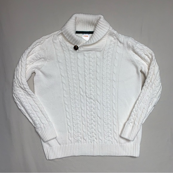 Gymboree Other - 🆕 Gymboree White Holiday Girl’s 7 Sweater Button Knit Cowl Neck Preppy Cardigan